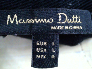 Pantaloni casual de Massimo Dutti de la talla L, de color nero