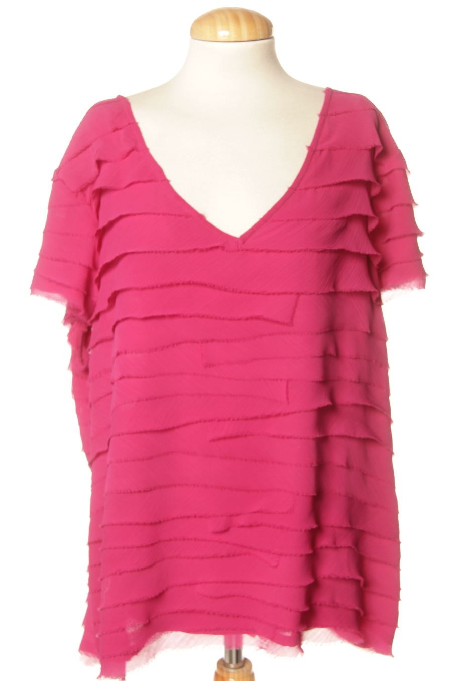 Blouse à manches courtes sintesis de la taille 58, de couleur rose