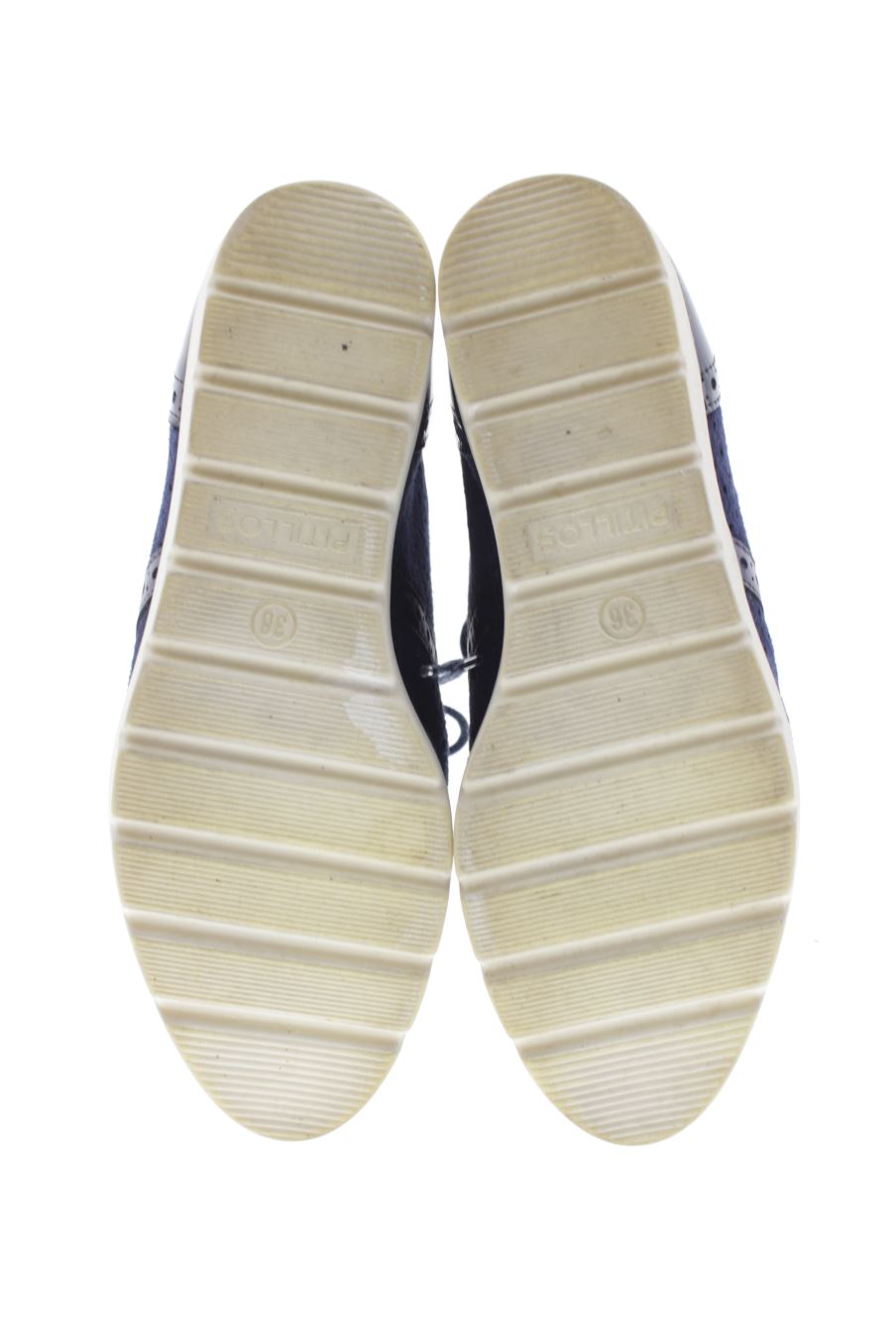 Zapatos planos de Pitillos de la talla 36, de color azul marino de