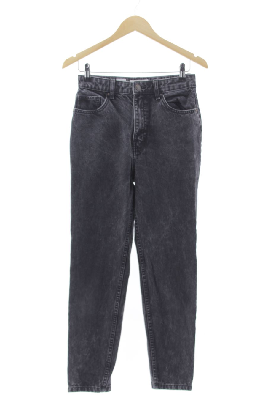 Vaquero de Bershka de la talla 36, de color negro de ropa vaquera