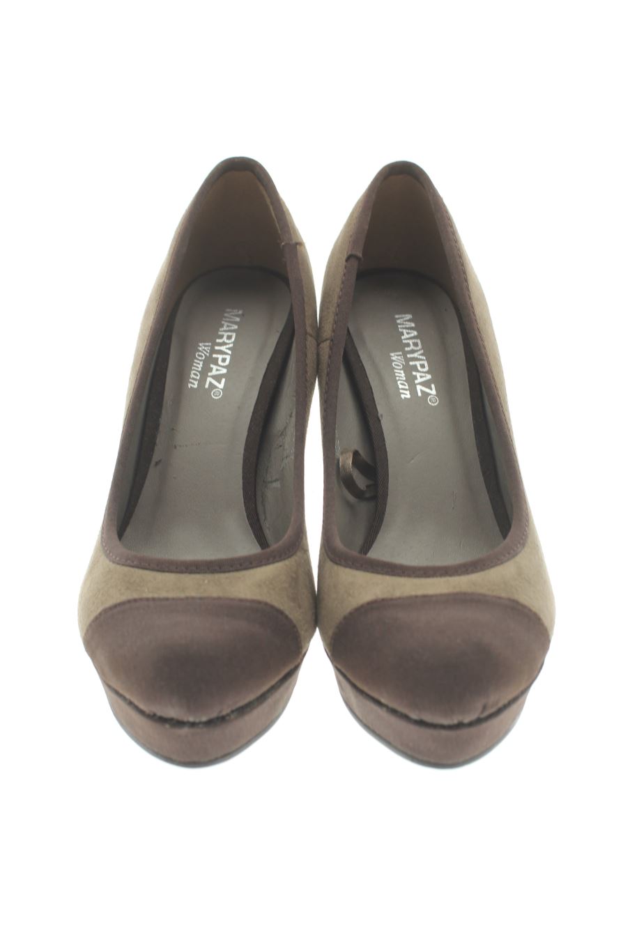 Zapatos de tacon de Mary Paz de la talla 37, de color marrón de