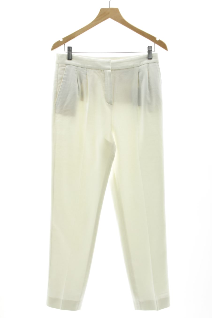 Pantaloni de Massimo Dutti de la talla 40, de color bianco