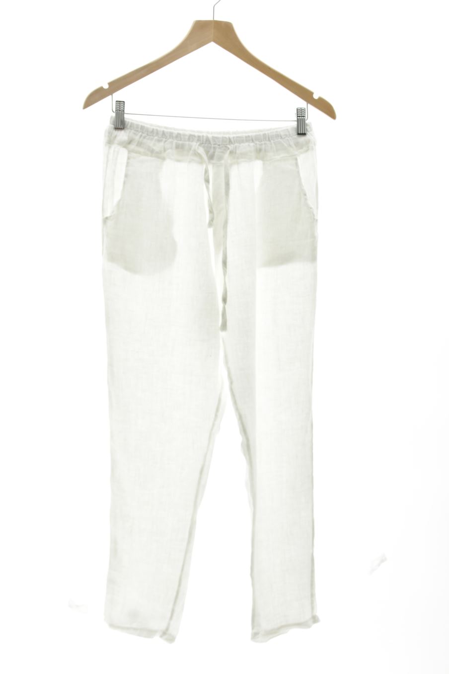Pantalon Casual Made in italy de la taille S, de couleur blanc