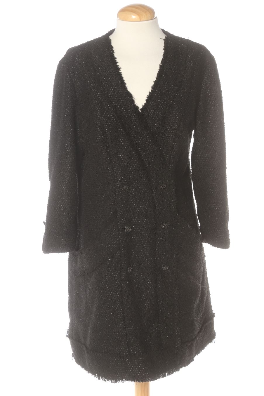 Robe Zara de la taille XL, de couleur noir
