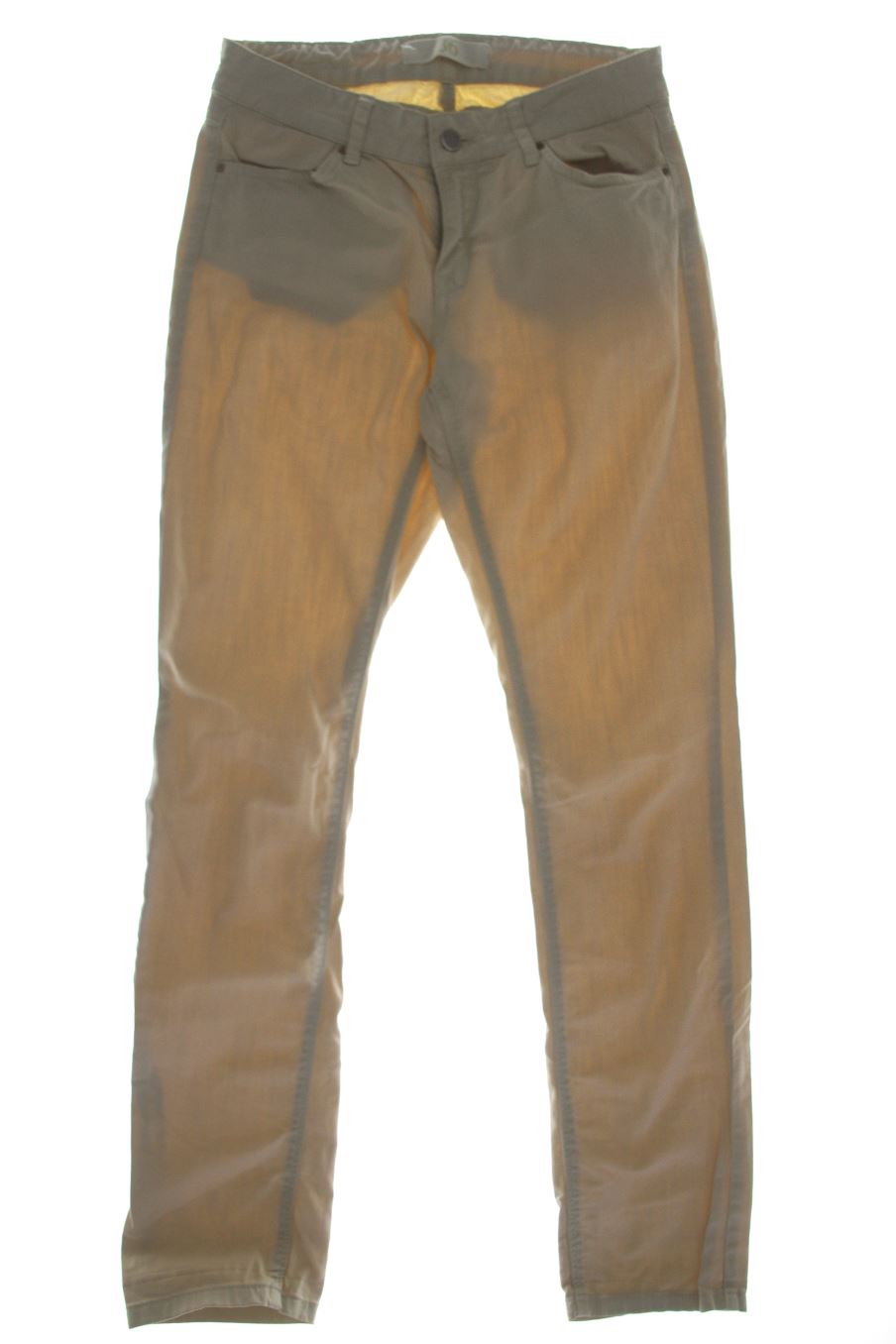 Vaqueros de Zara de la talla 36, de color beige de ropa vaquera
