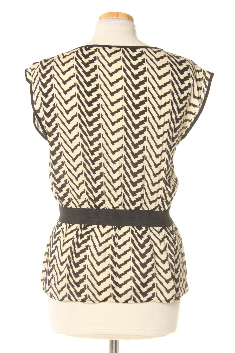 Blouse à manches courtes Naf Naf de la taille 38, de couleur imprimés