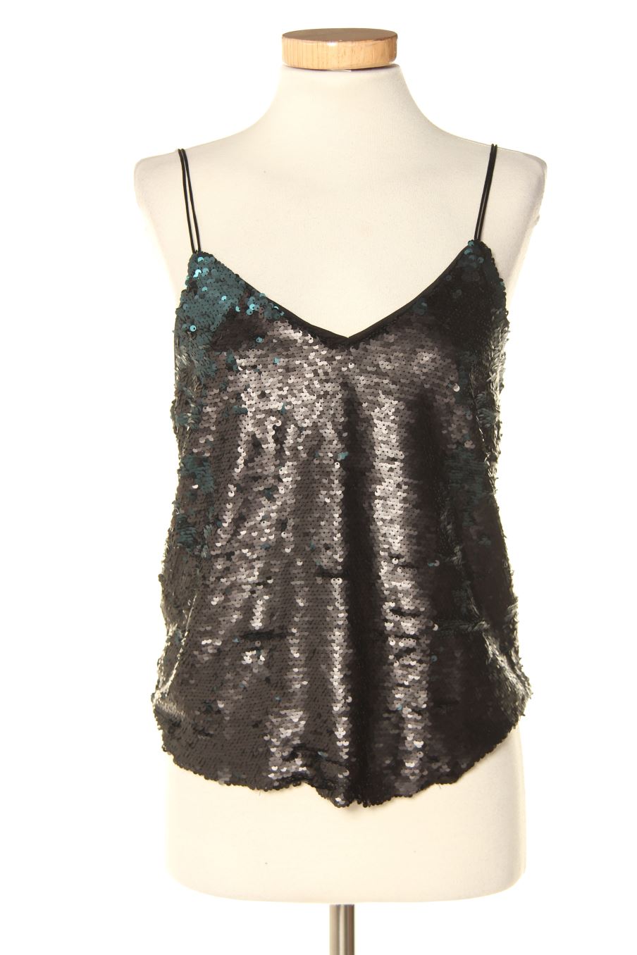 Top de Pull & Bear de la talla S, de color negro
