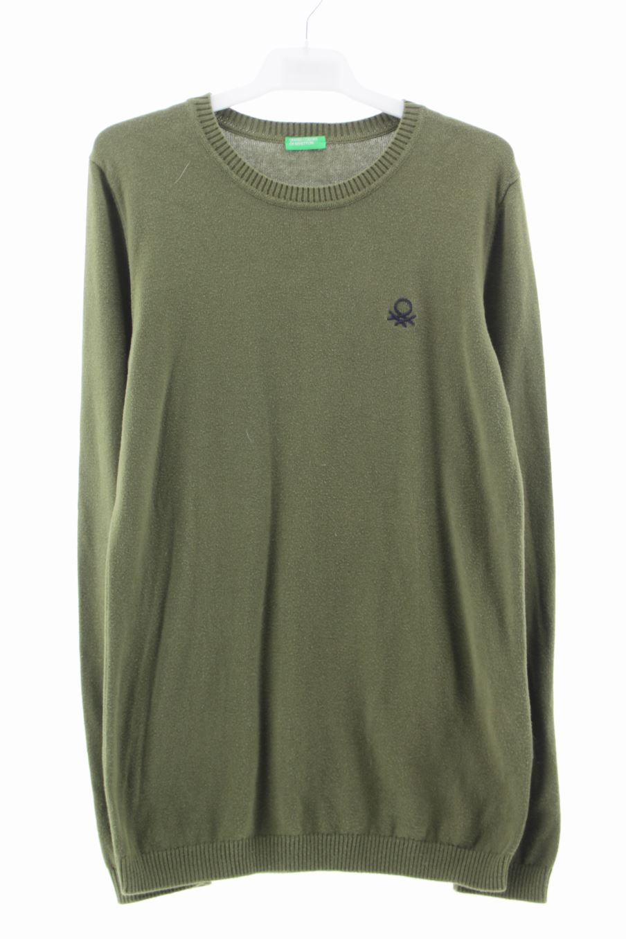 Pull en laine col en V taille 44 gris foncé UNITED OF BENETTON. TTBE - Vêtements
