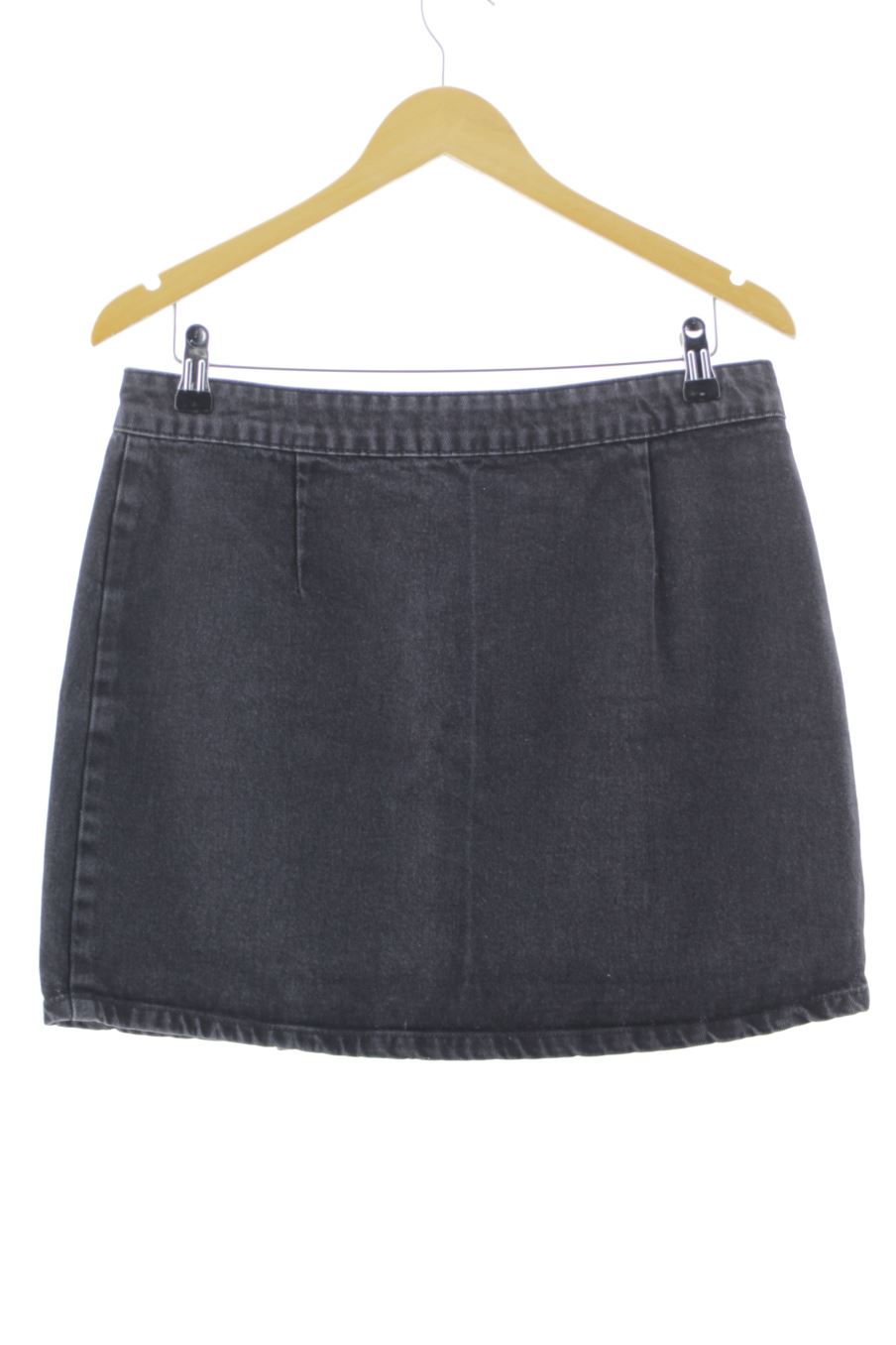 Aufwändiger Rock von ASOS Größe 40, Farbe Schwarz, aus Jeanskleidung für