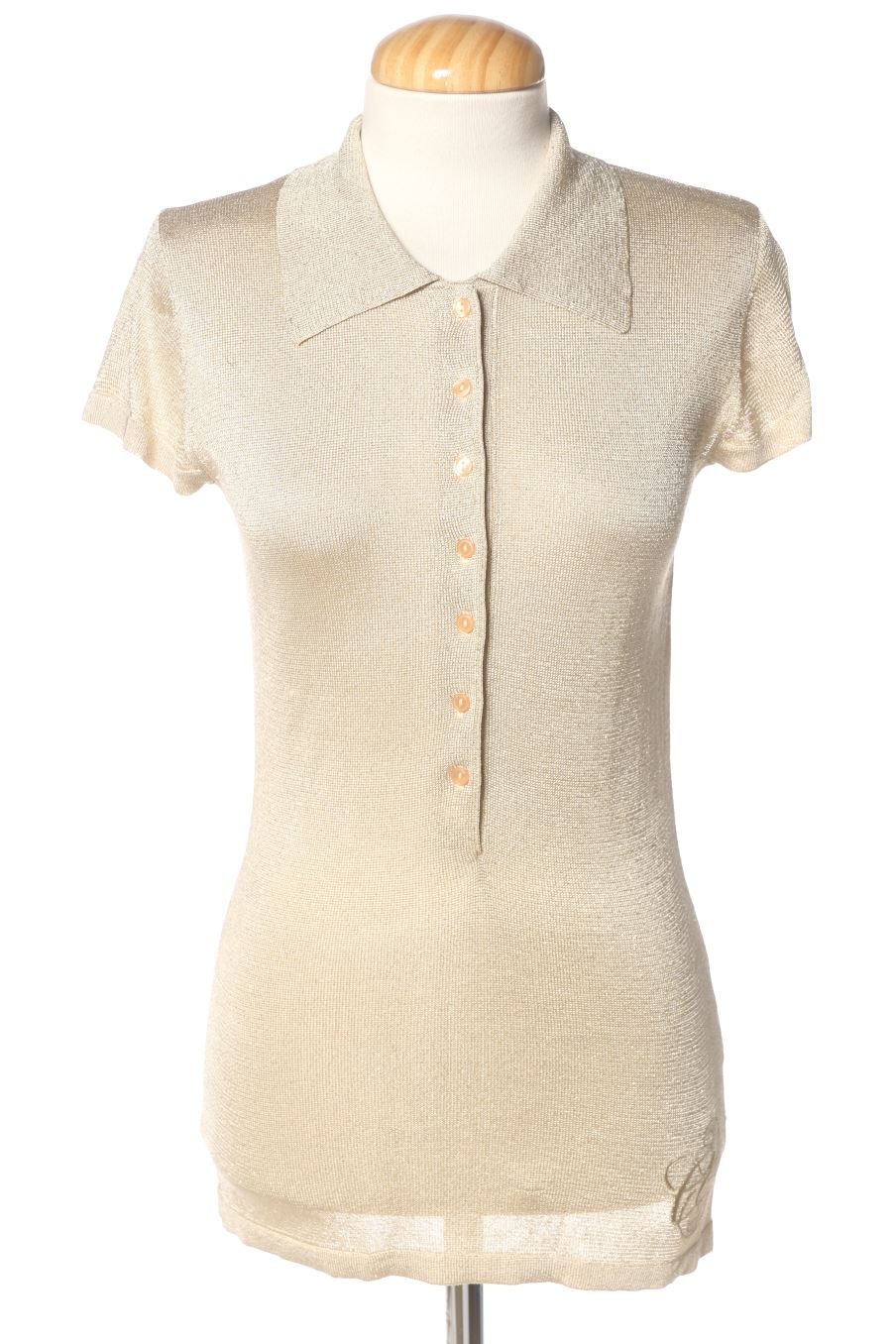 Polo de Cortefiel de la talla S, de color dorado