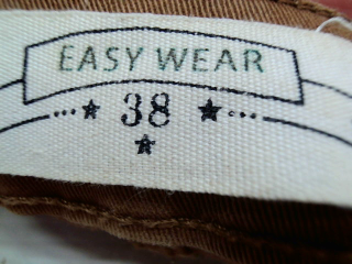 Jeans Easy wear de la taille 38, de couleur marron de denim