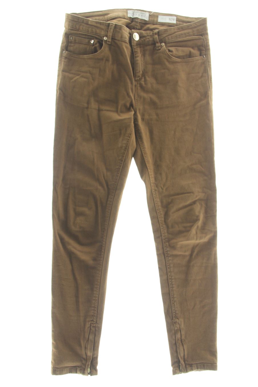 Jeans Easy wear de la taille 38, de couleur marron de denim