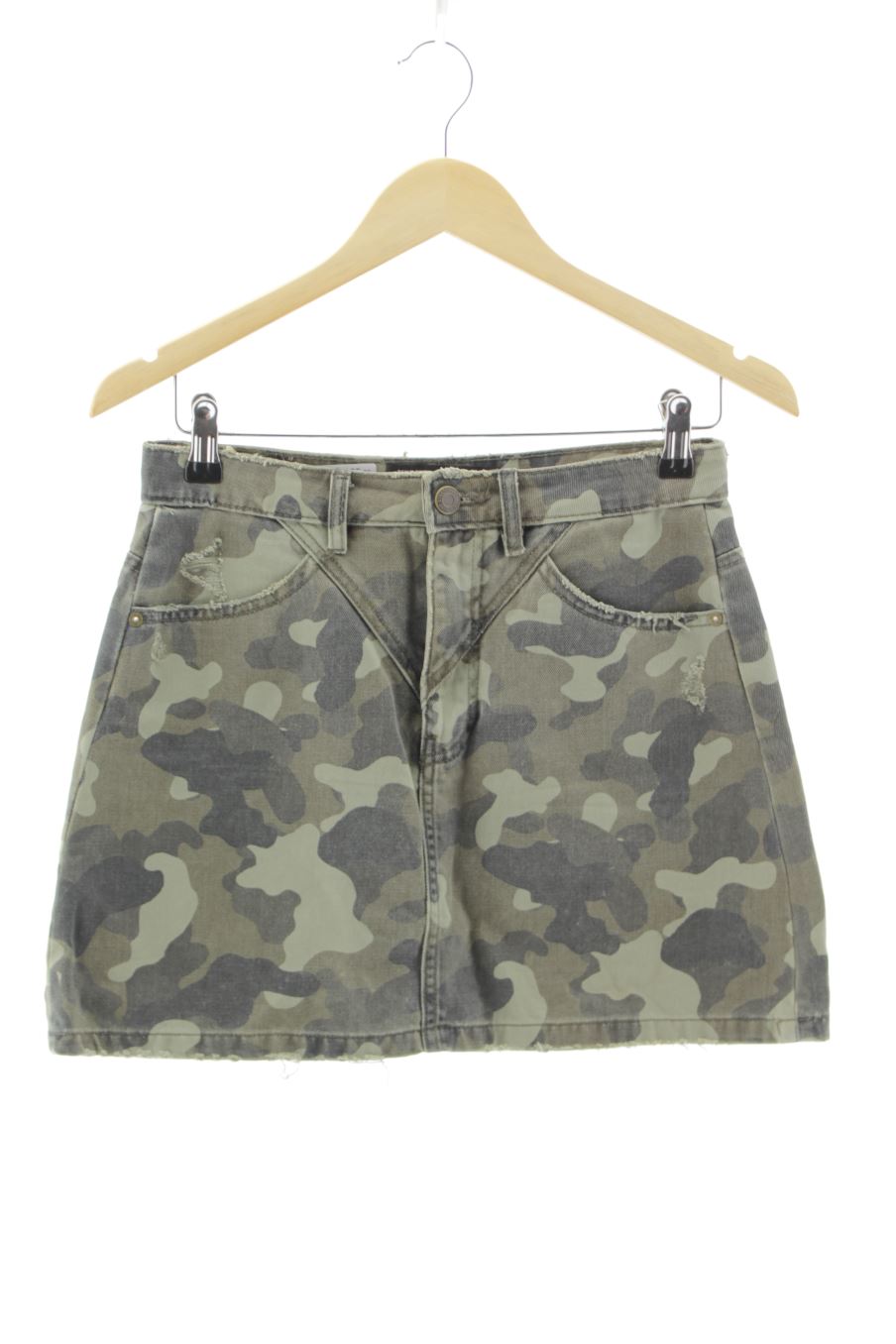 Falda de Stradivarius de la talla 38, de color estampado