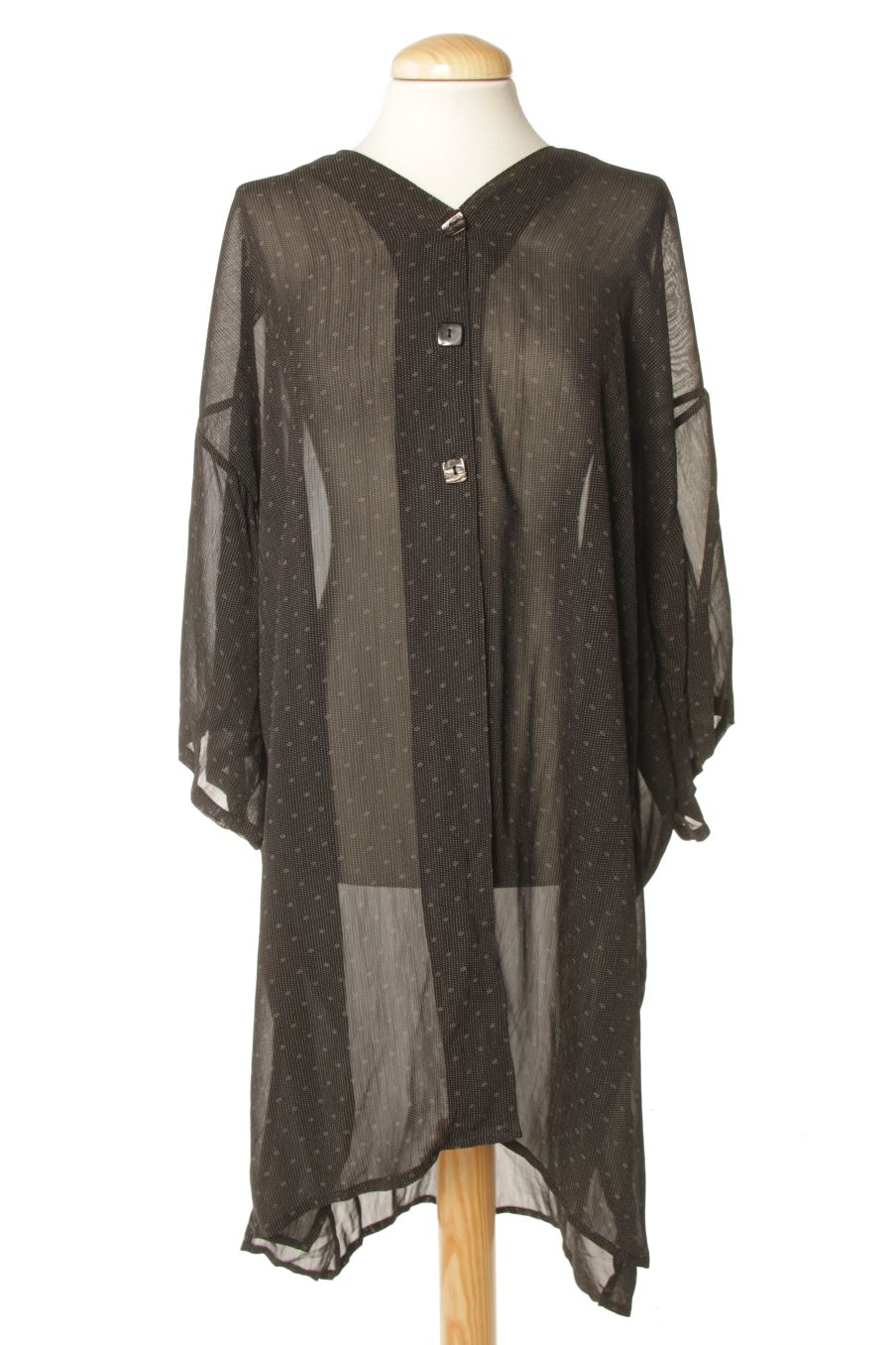 Kimonos de Hopsack de la talla L, de color negro