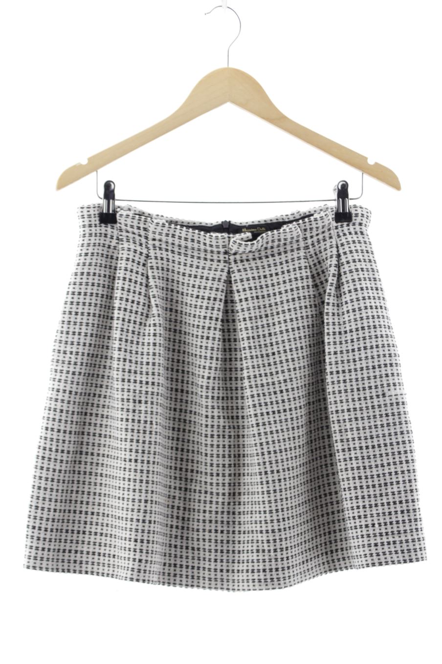 Aufwändiger Rock von Massimo Dutti Größe 42, Farbe Beige, für