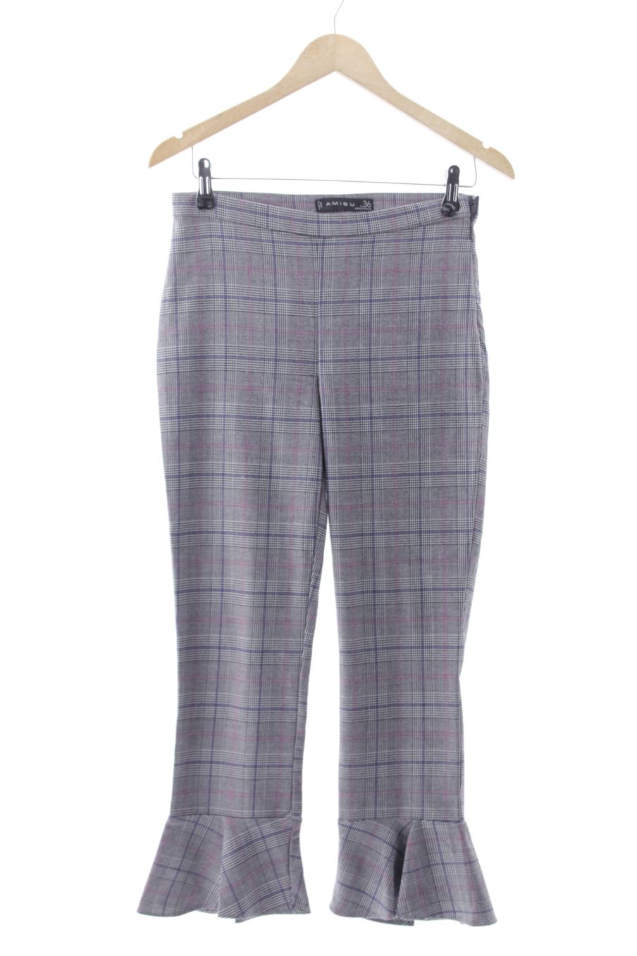 Pantalon Amisu de la taille 36, de couleur carreaux