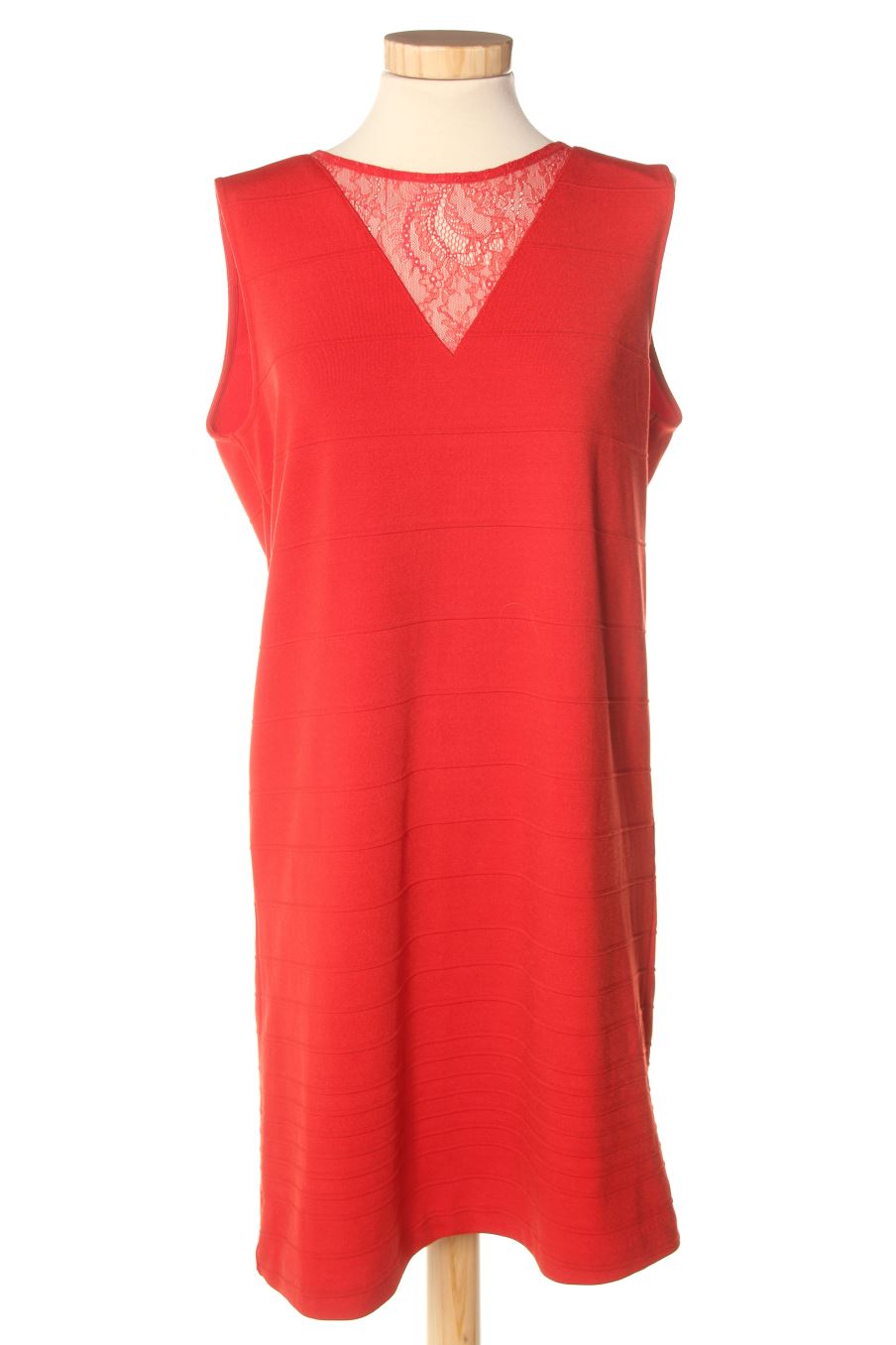 Robe casual Naf Naf de la taille L, de couleur rouge