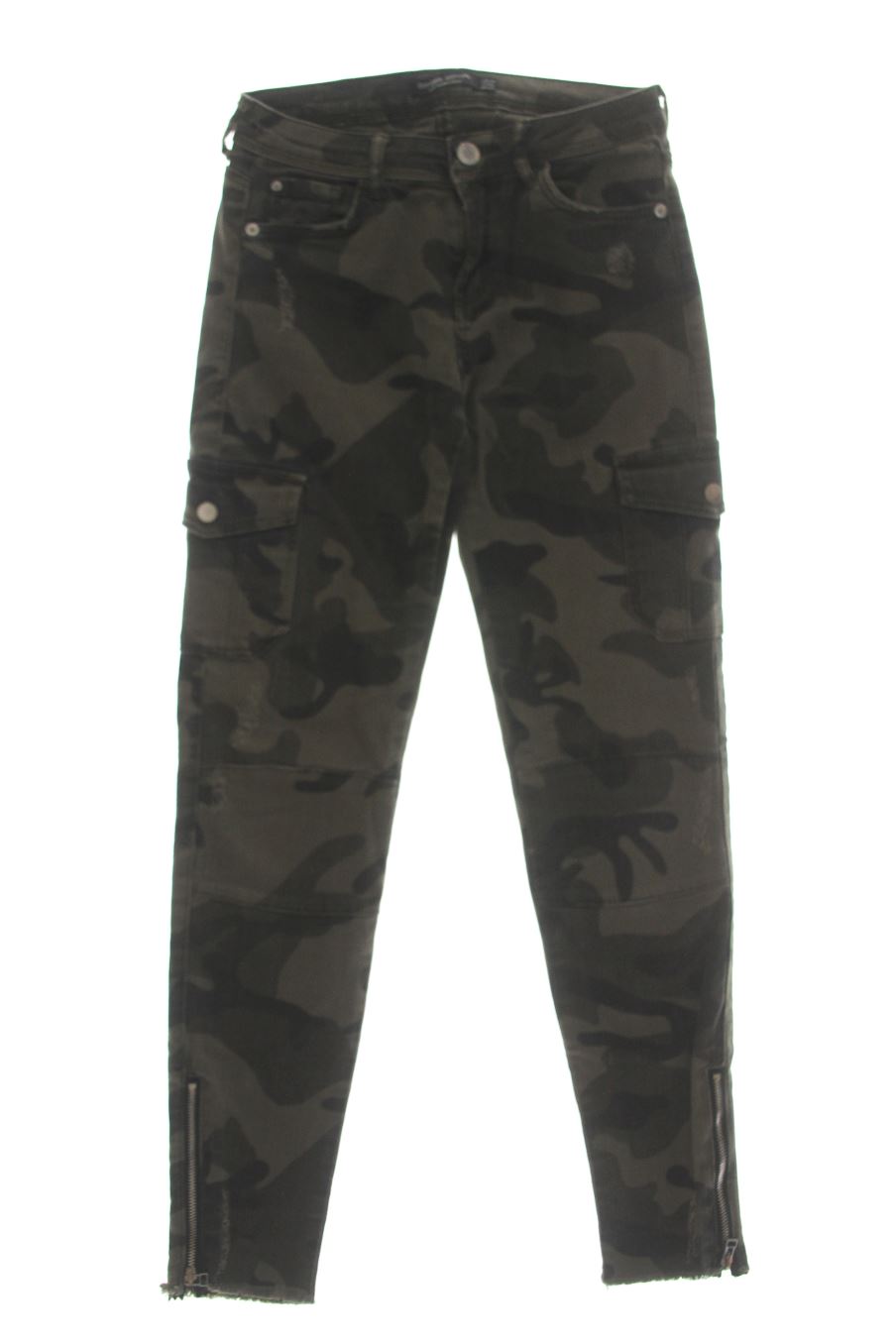 Vaqueros de Bershka de la talla 34, de color verde de ropa vaquera