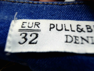 Jeans Pull & Bear de la taille 32, de couleur bleu de denim