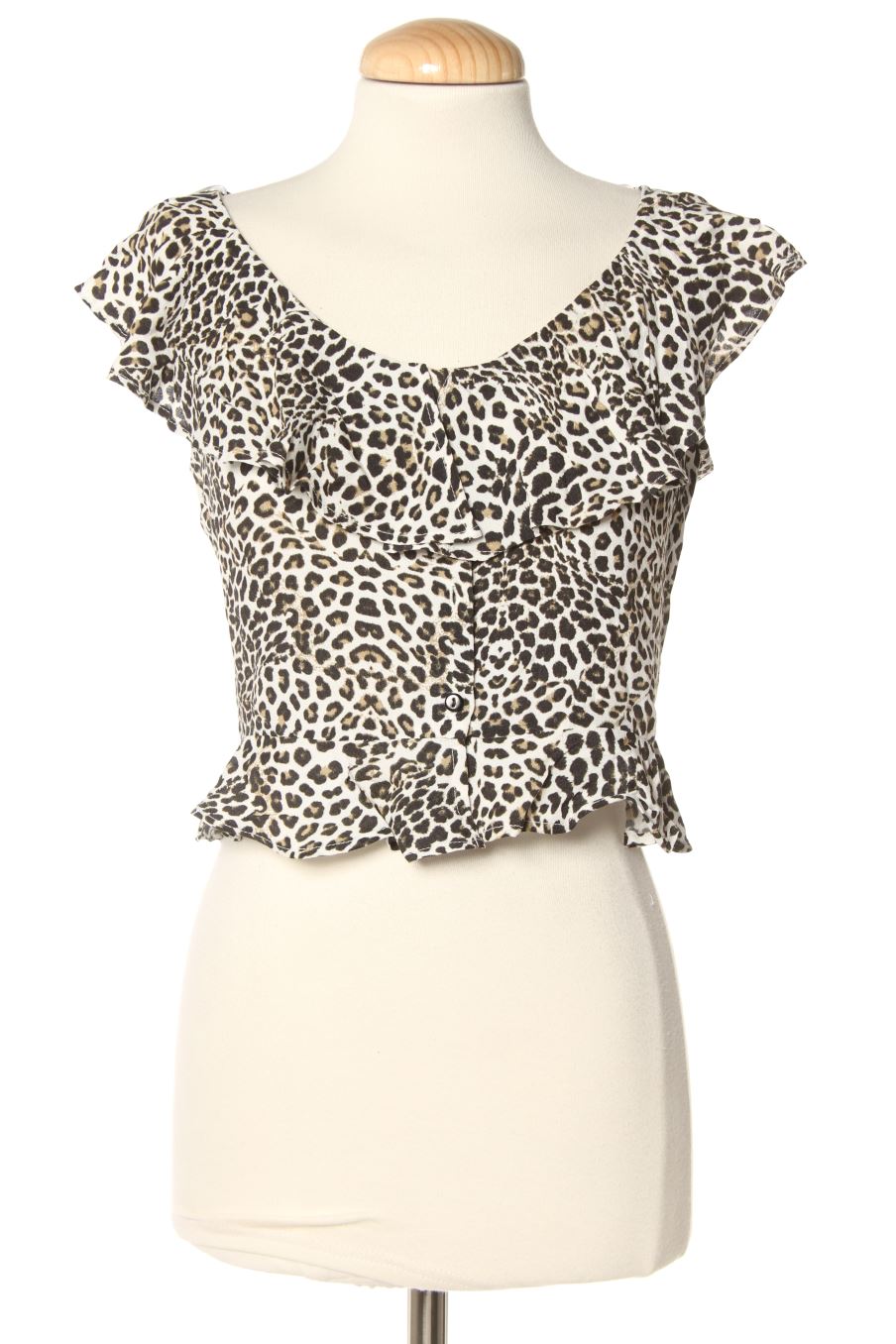 Top de Zara de la talla S, de color animal print