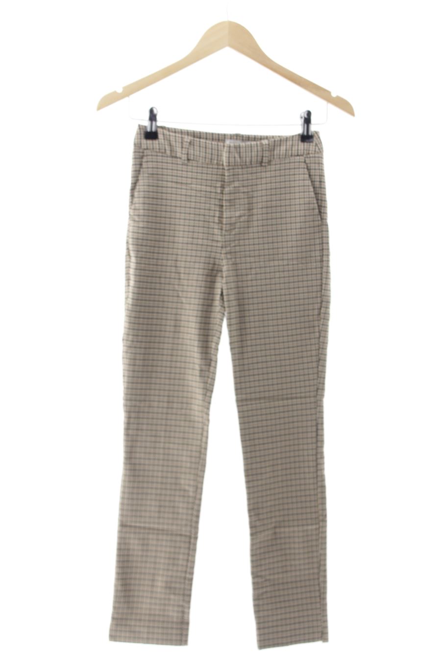 Pantalon Stradivarius de la taille 34, de couleur carreaux