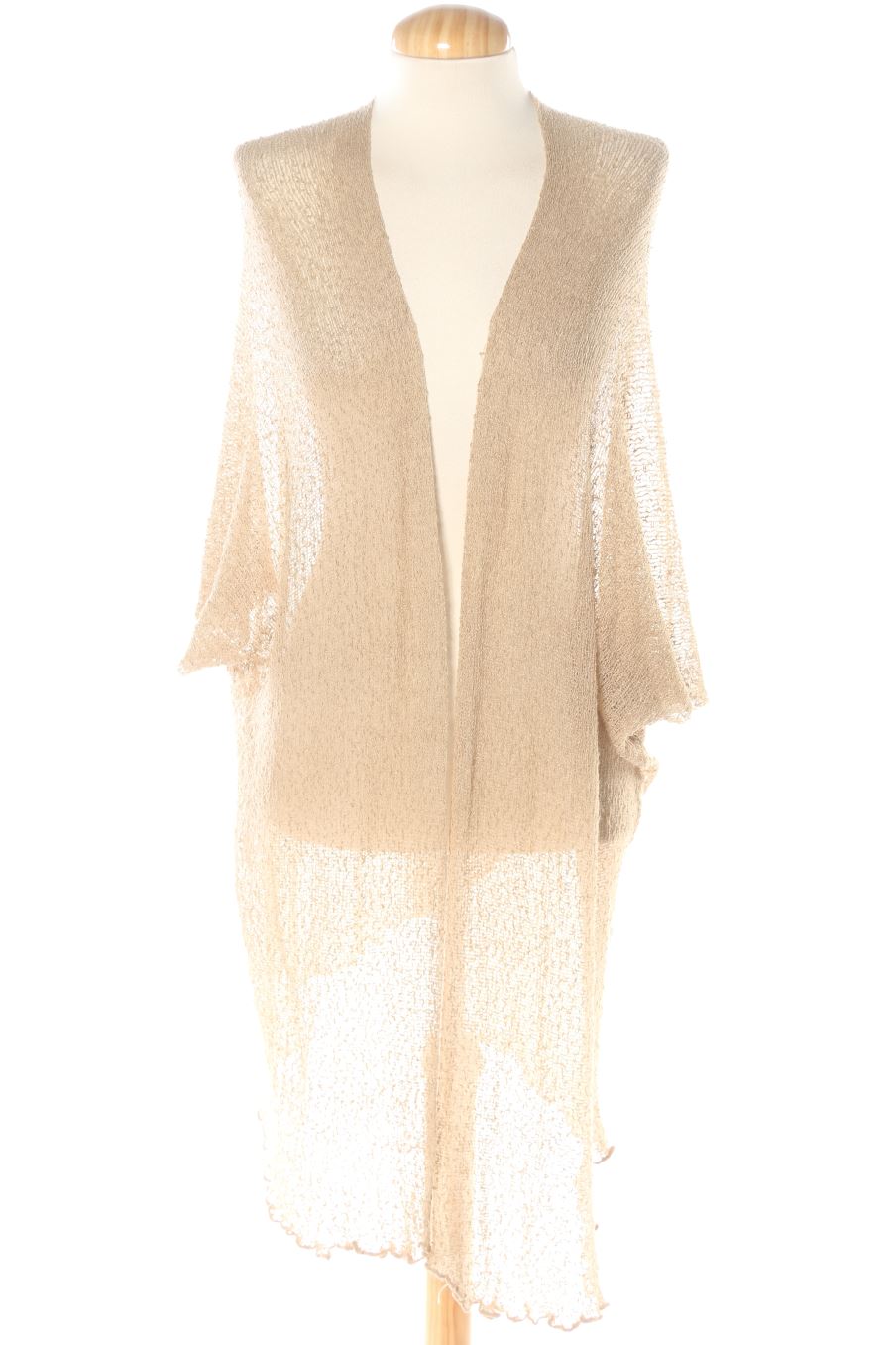 Kimono de natura de la talla S, de color beige