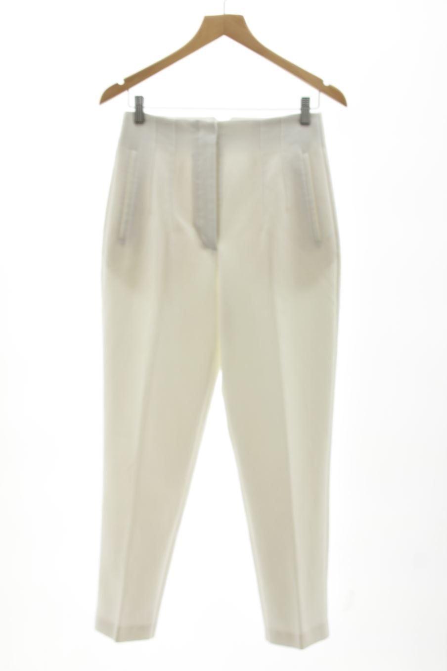 Pantalon Zara de la taille M, de couleur blanc