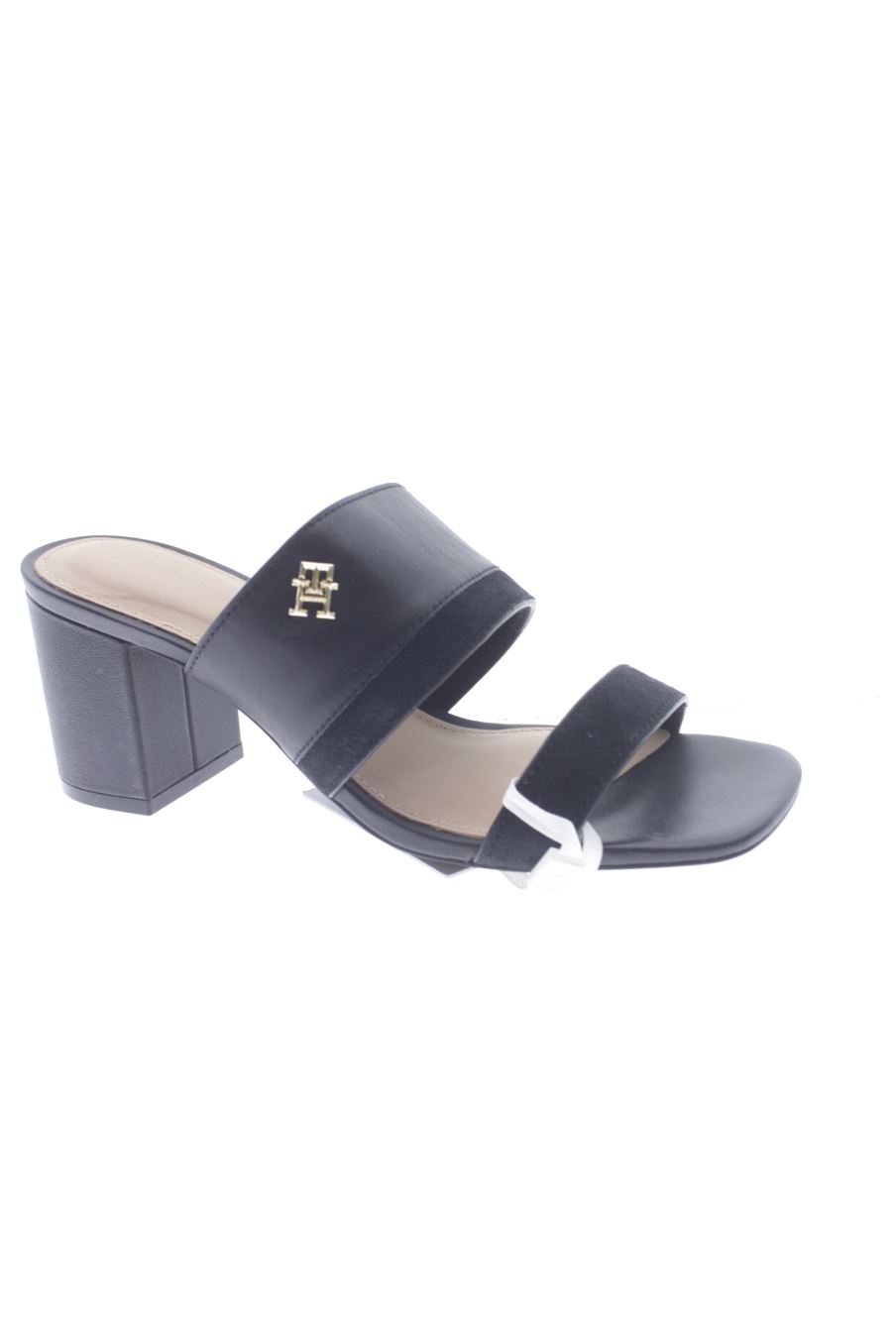 Sandalen mit Absatz von Tommy Hilfiger in der Grösse 38, in der Farbe schwarz aus
