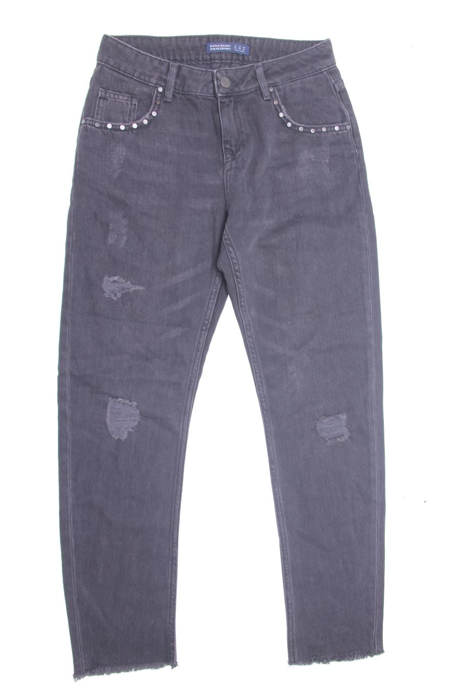 Jeans Zara de la taille 32, de couleur noir de denim