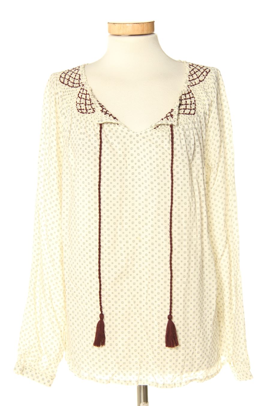Blouse à manches longues Fórmula Joven de la taille 40, de couleur beige