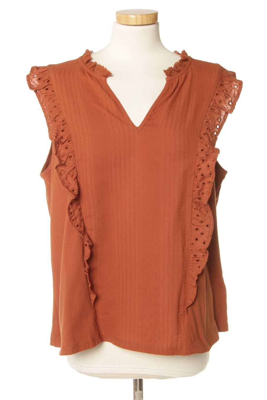 Top Yerse de la taille XXL, de couleur marron
