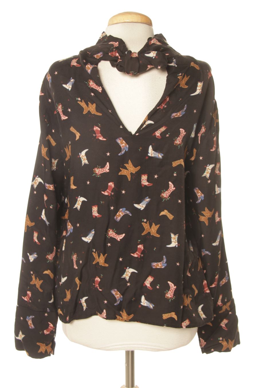 Blouse à manches longues Trafaluc de la taille L, de couleur imprimés