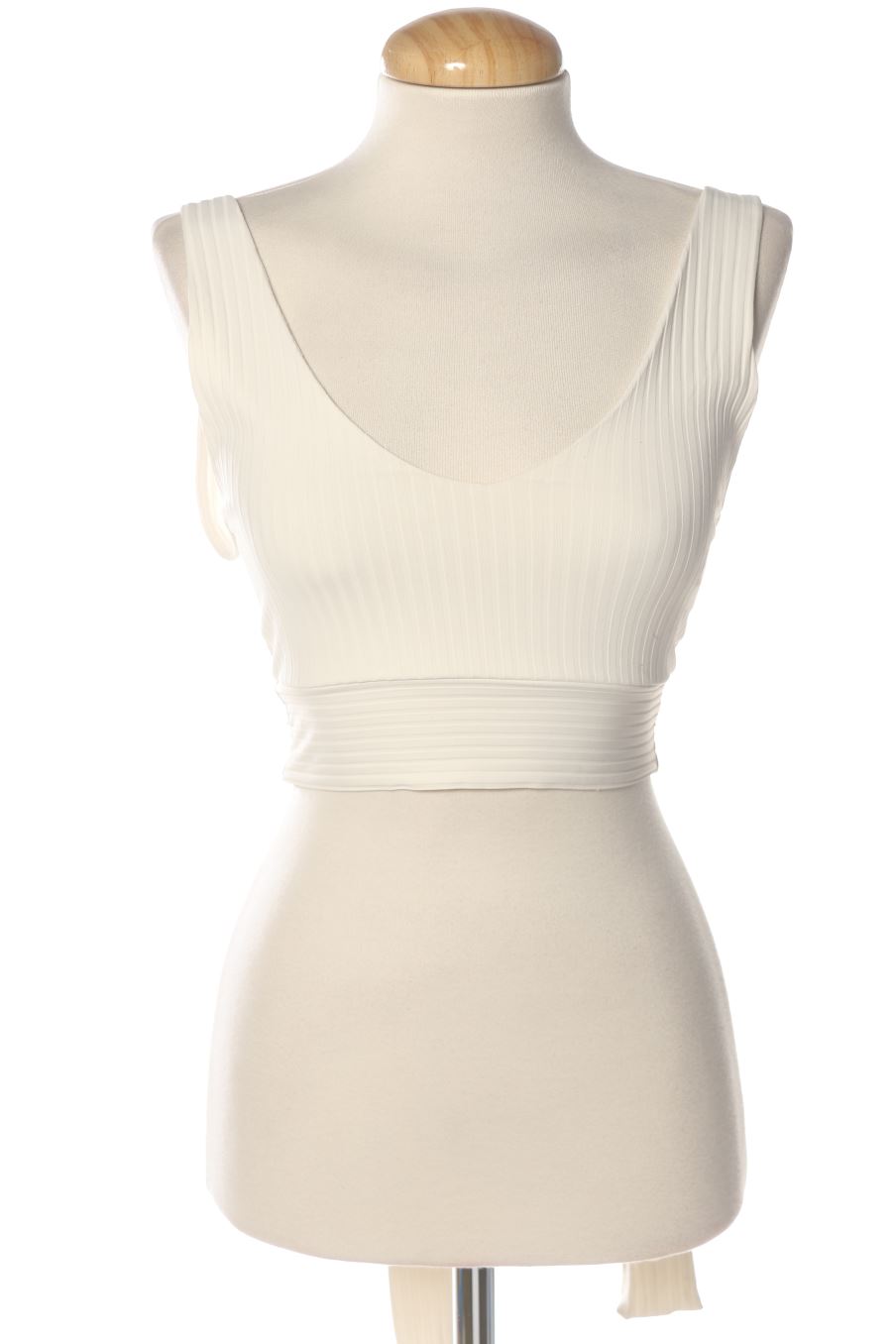 Top Zara de la taille S, de couleur blanc