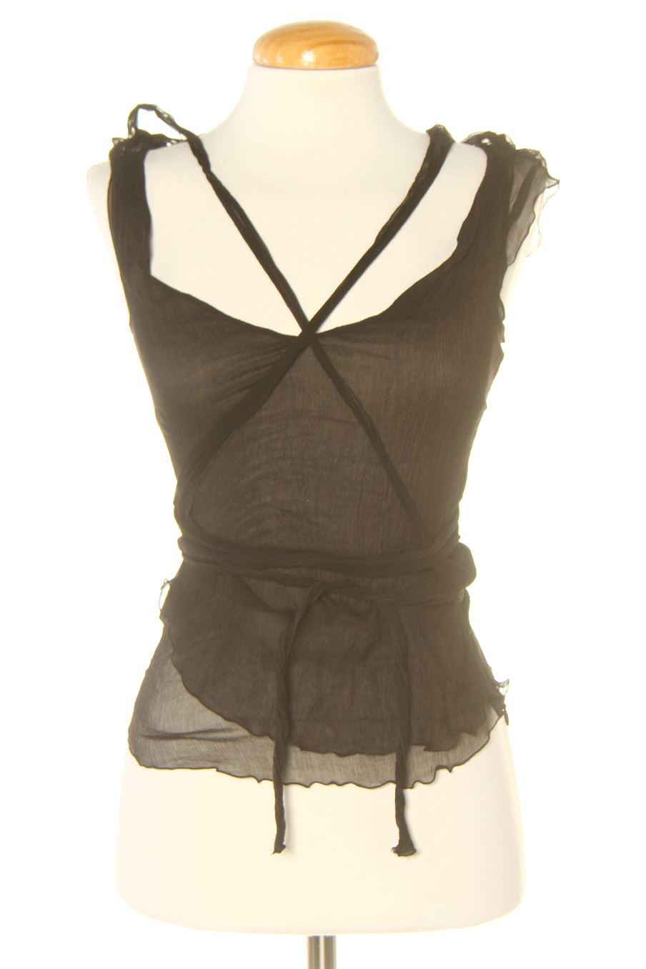 Top de Purificación García de la talla 40, de color nero