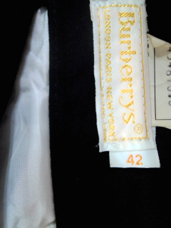 Pantalon Burberry de la taille 42, de couleur noir