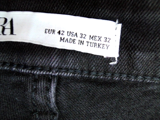 Vaquero de Zara de la talla 42