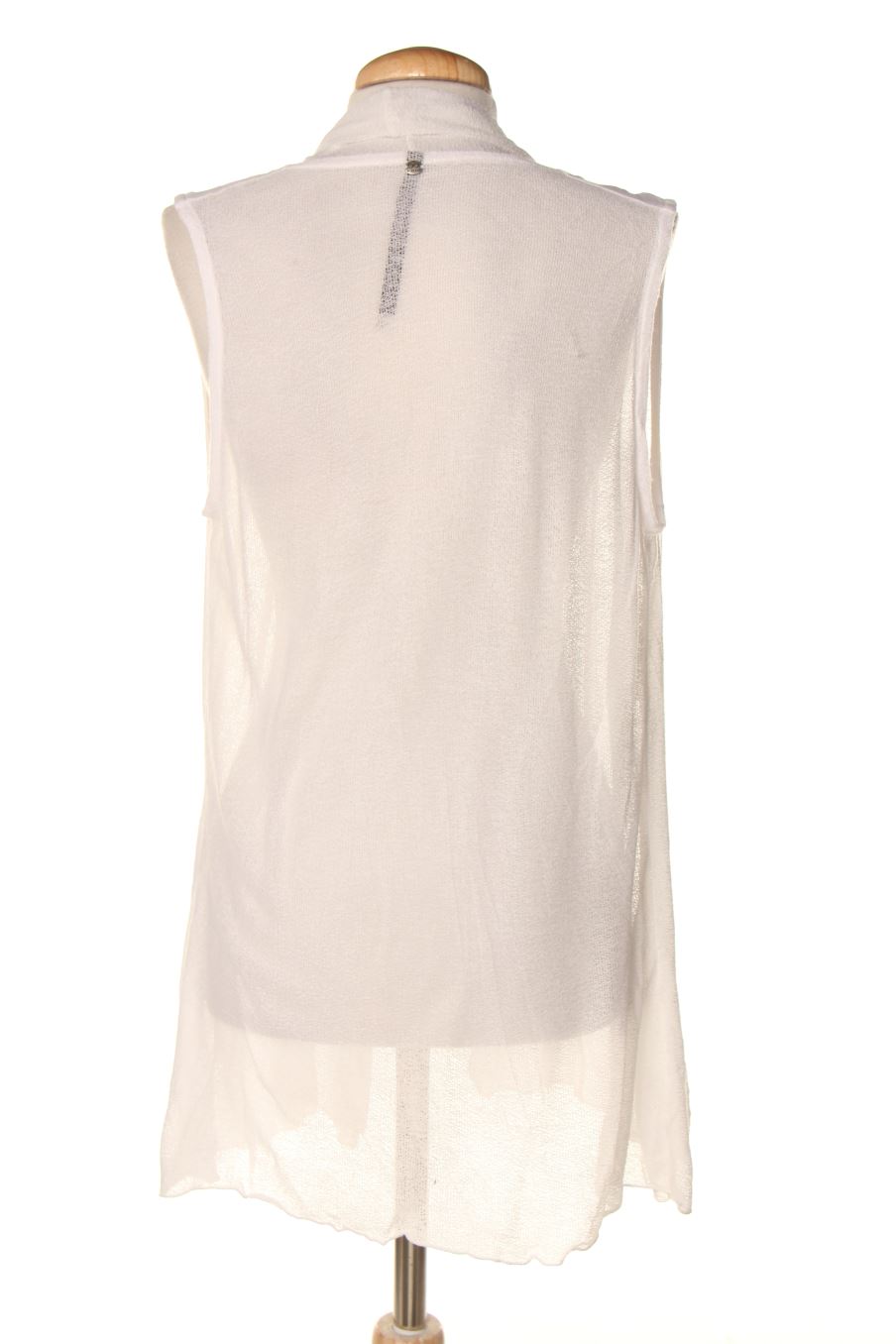 Chaleco de tela de BONOBO de la talla M, de color blanco