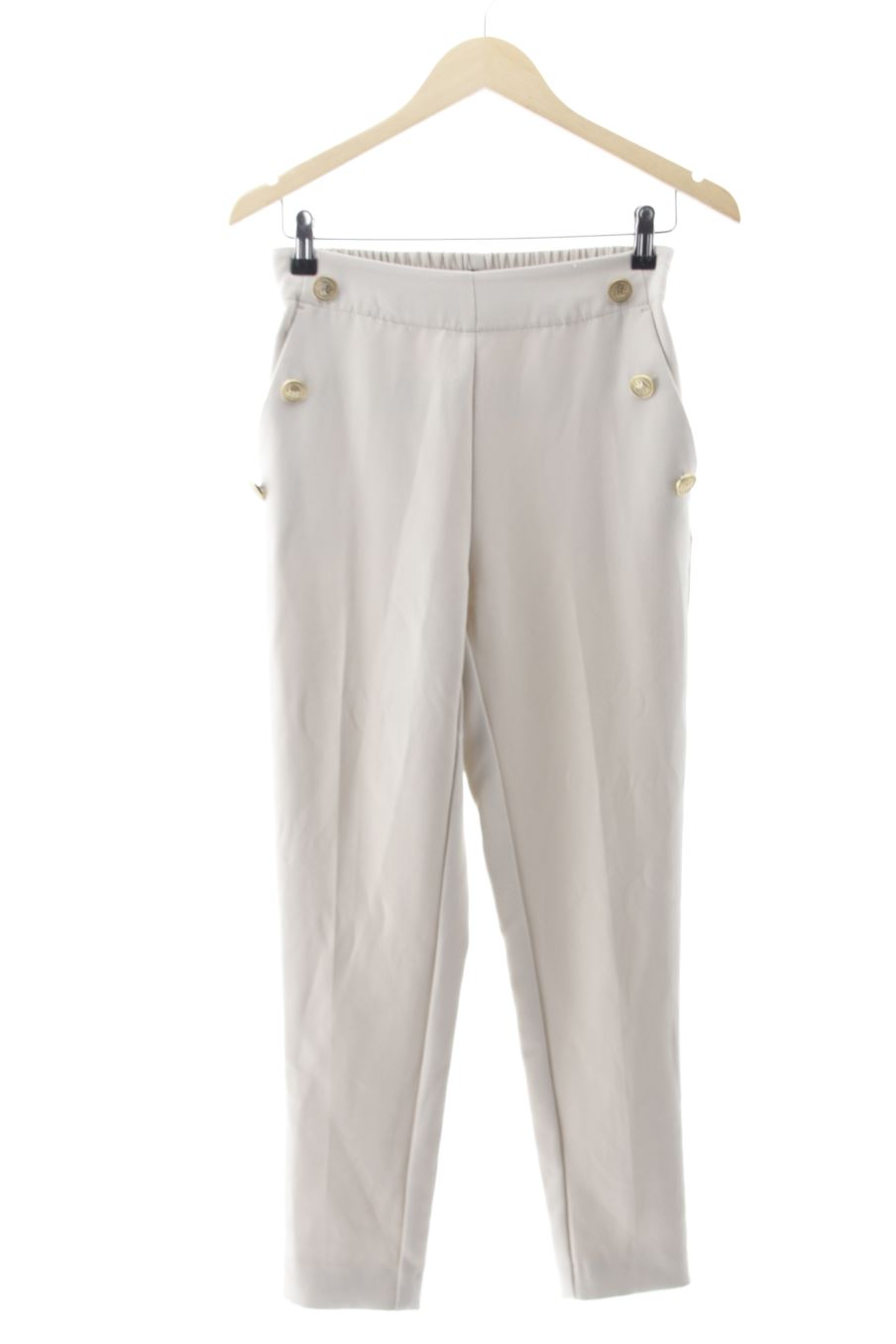 Pantalon Zara de la taille XS, de couleur beige