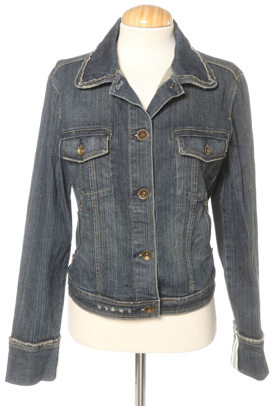 Blouson Mango de la taille L, de couleur bleu de denim