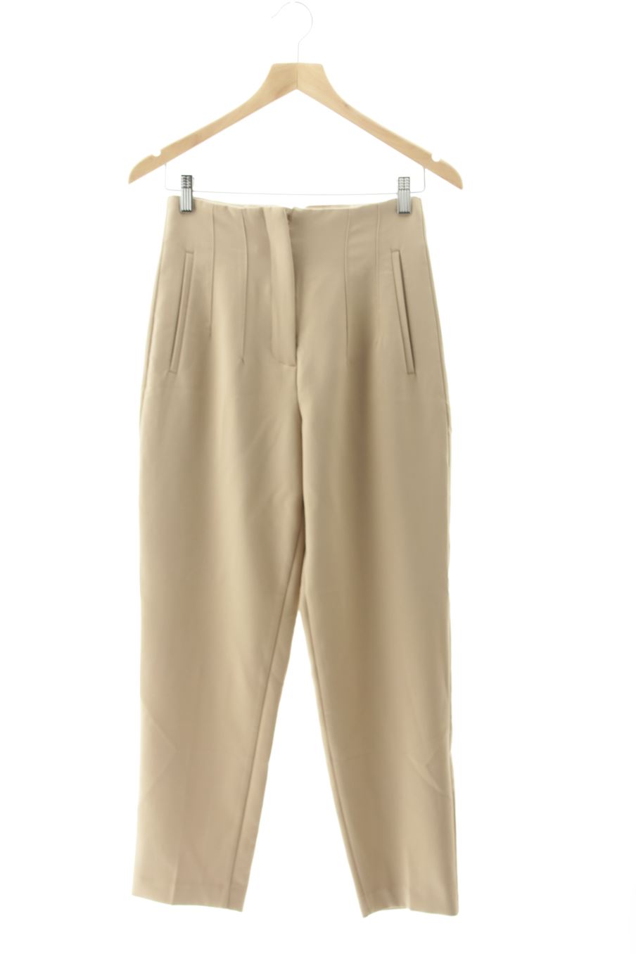 Pantalon Zara de la taille S, de couleur beige