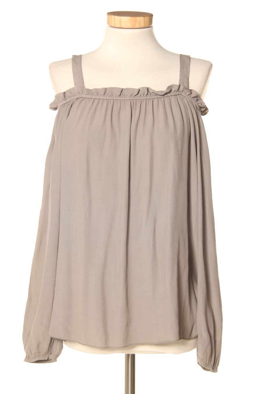 Blouse à manches longues Brownie de la taille S, de couleur gris