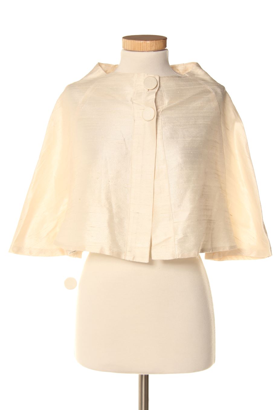 Blouse à manches courtes Roberto Torretta de la taille 40, de couleur beige