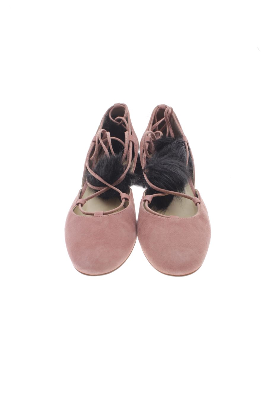 Zapatos de tacon de Zara de la talla 41, de color rosa de