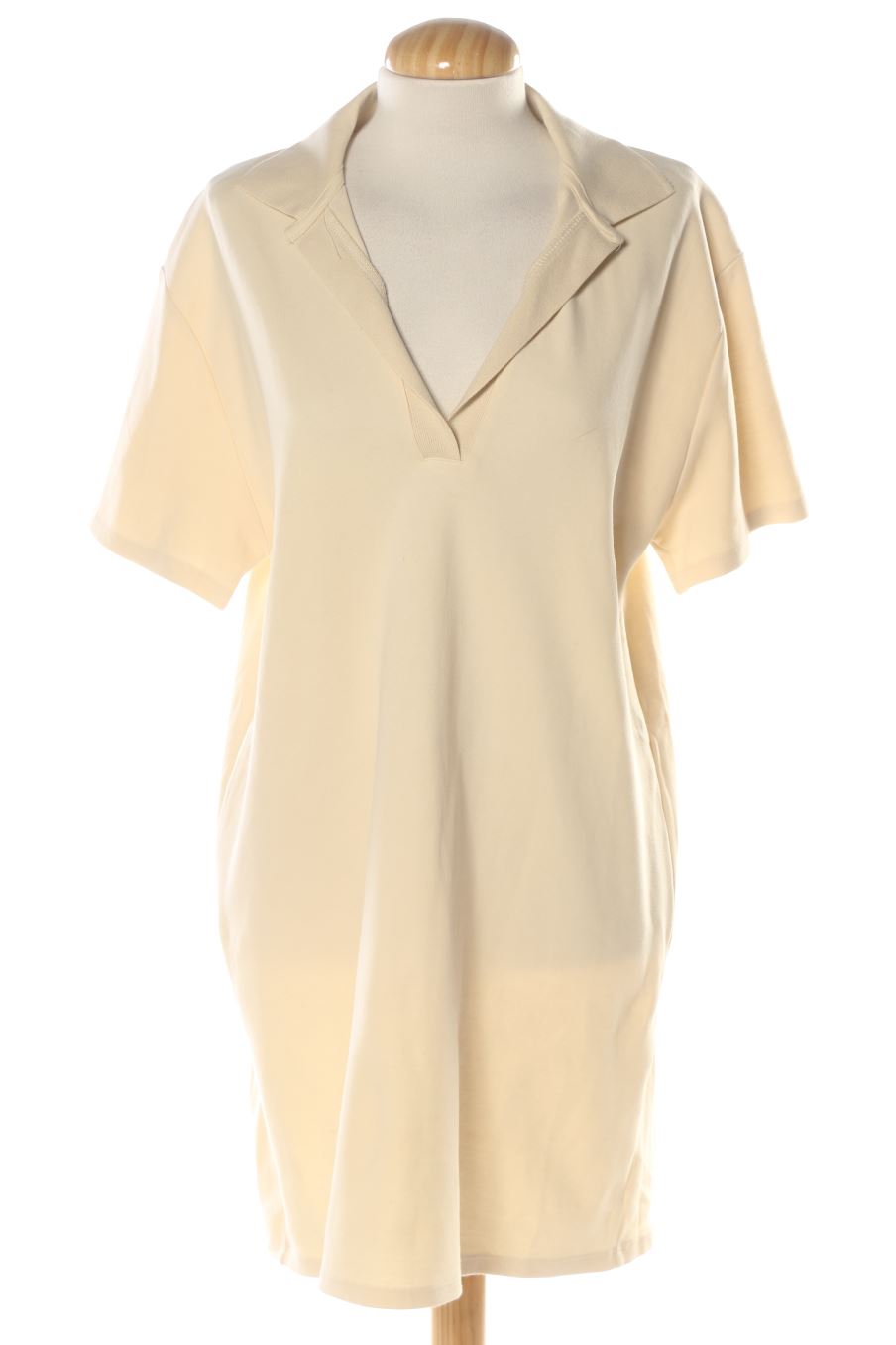 Robe casual Zara de la taille L, de couleur beige