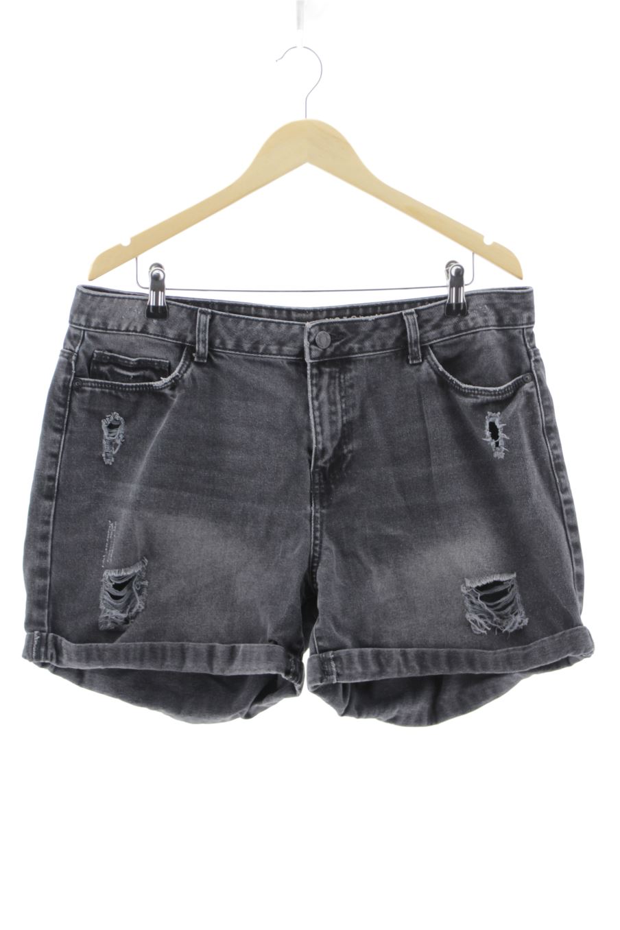 Pantalones cortos de Noisy may de la talla 46, de color negro de ropa vaquera