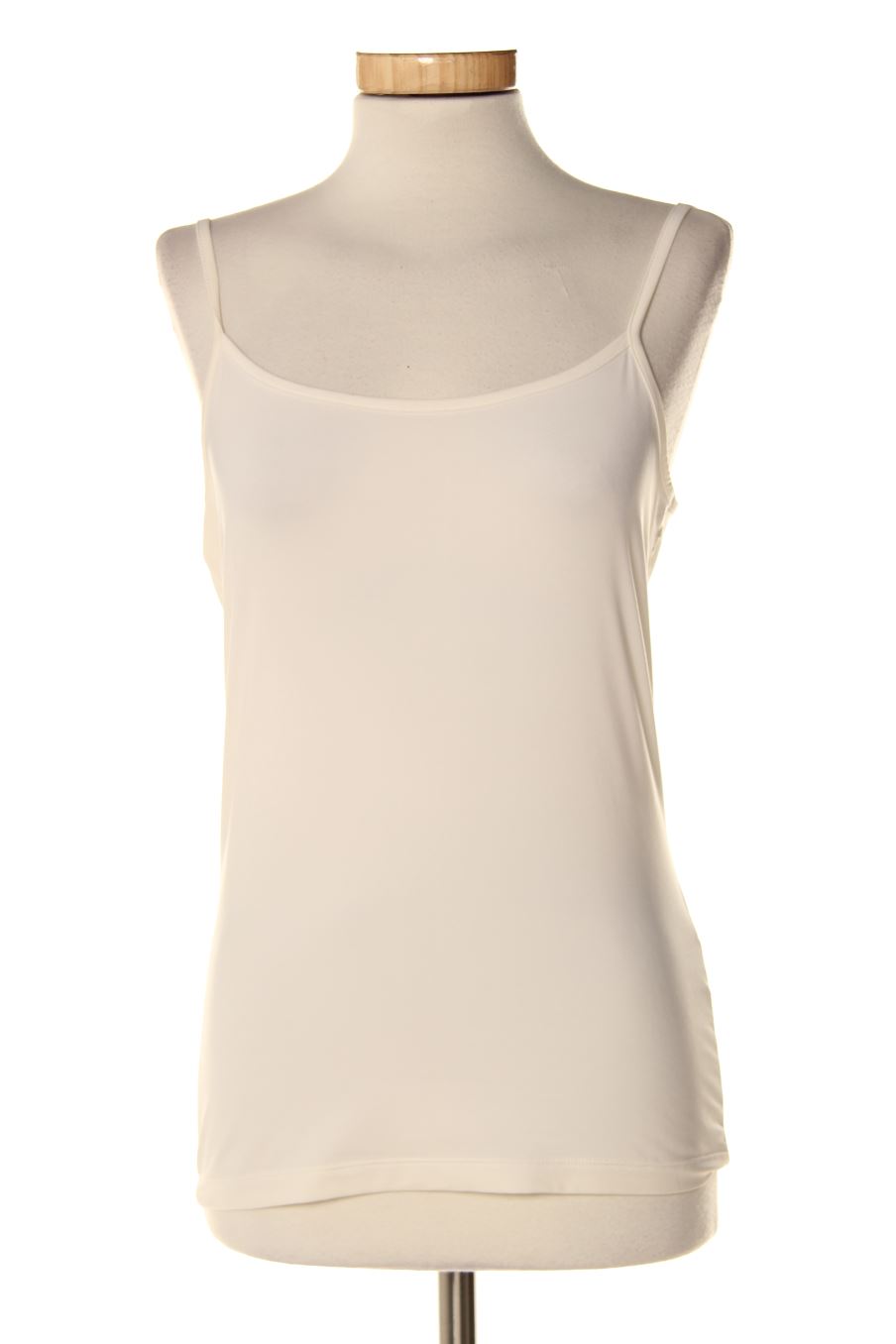 Camiseta sin mangas de Cortefiel de la talla S, de color beige