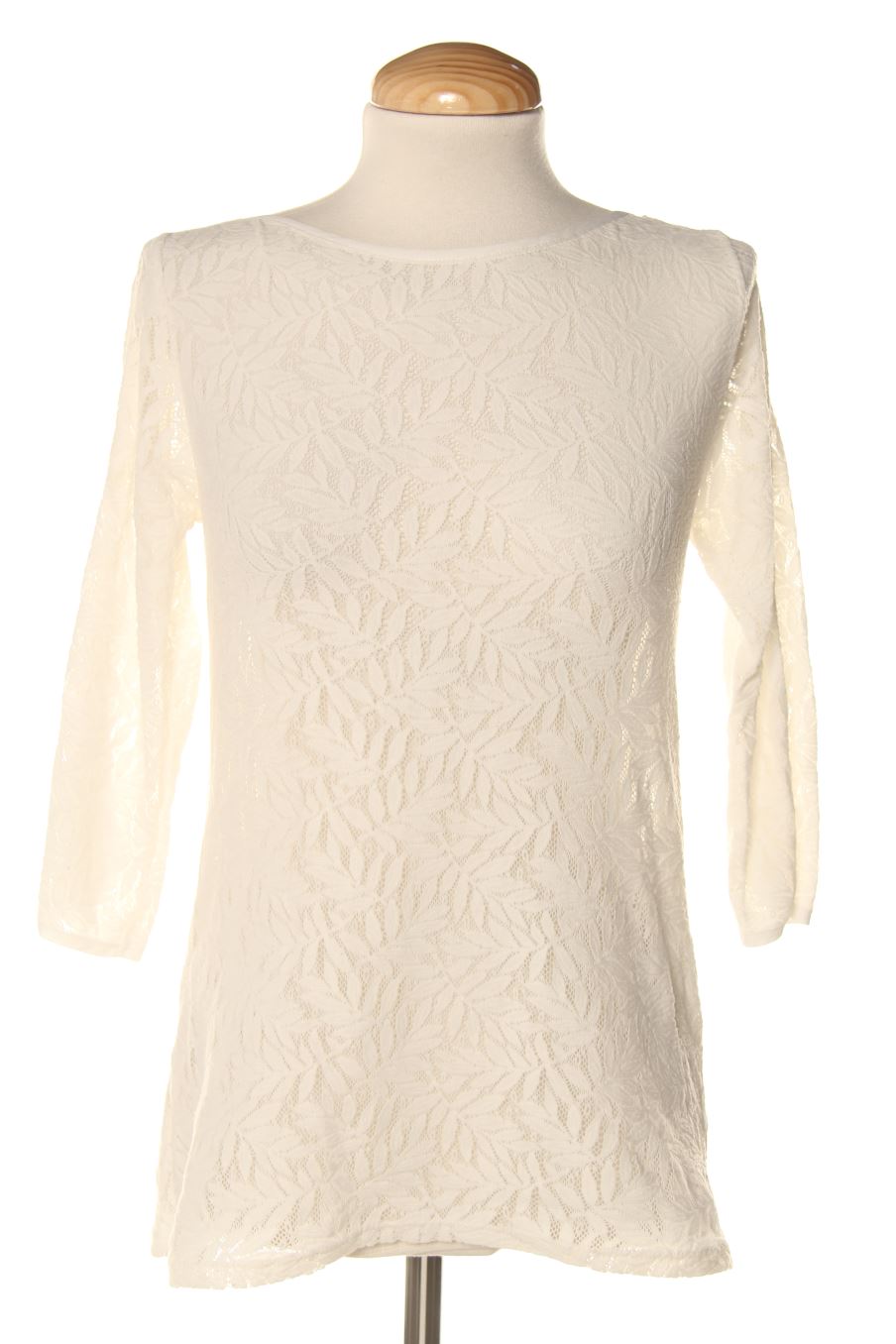 Blouse à manches longues Promod de la taille S, de couleur blanc