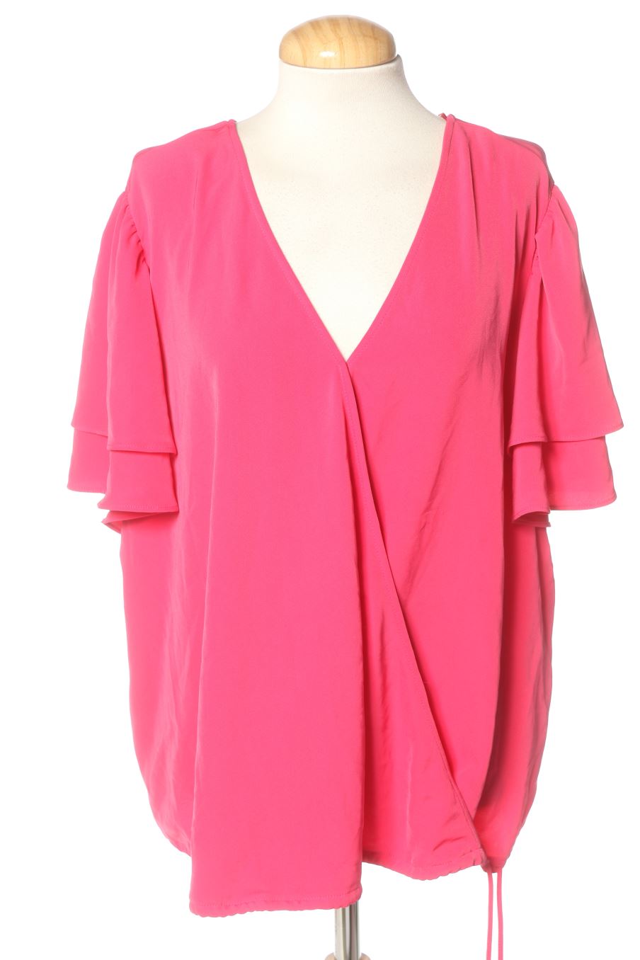 Blusa de manga corta de Violeta (by Mango ) de la talla XXL, de color rosa