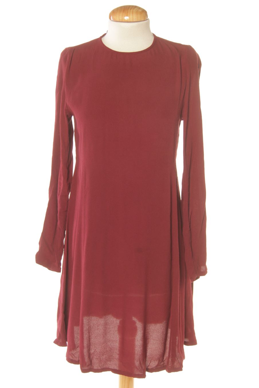 Vestido casual de Mango de la talla XS, de color burdeos