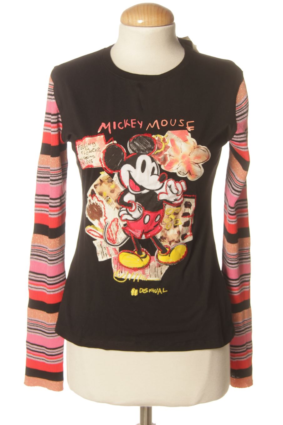 Langärmeliges T-Shirt von Disney (DESIGUAL) Größe M, Farbe Aufdruck, für